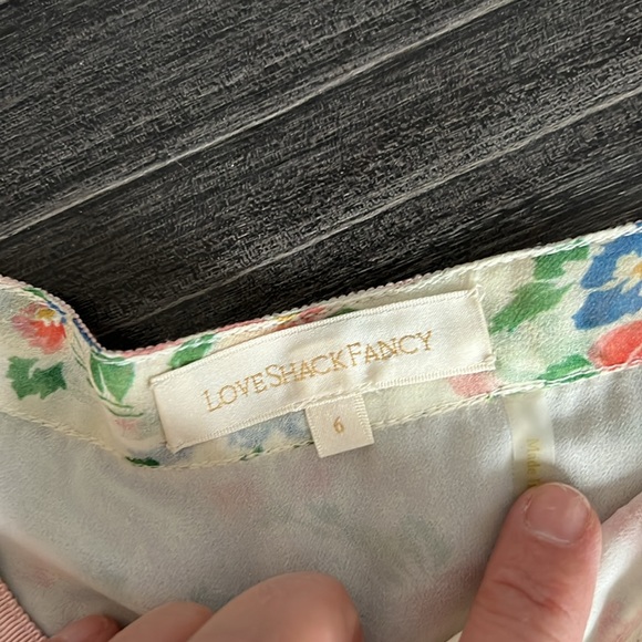 LoveShackFancy High Low Ruffle Tired Skirt - Picture 8 of 12